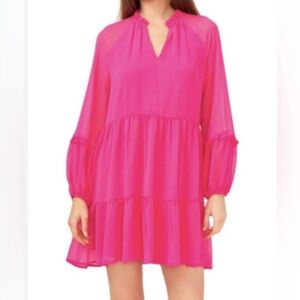 Vince Camuto Pink Tiered Ruffled Sundress. Small NWT